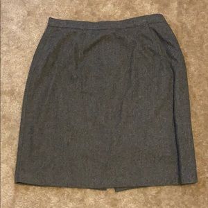 Grey wool skirt- Isaac Hazan